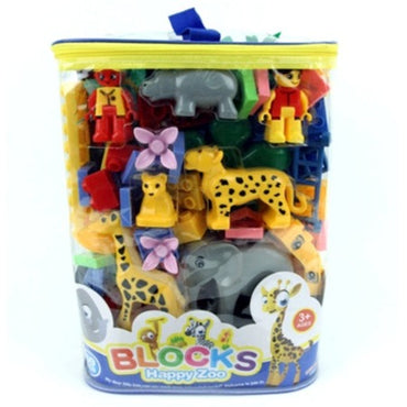 Happy Zoo Animal Blocks Game Toys